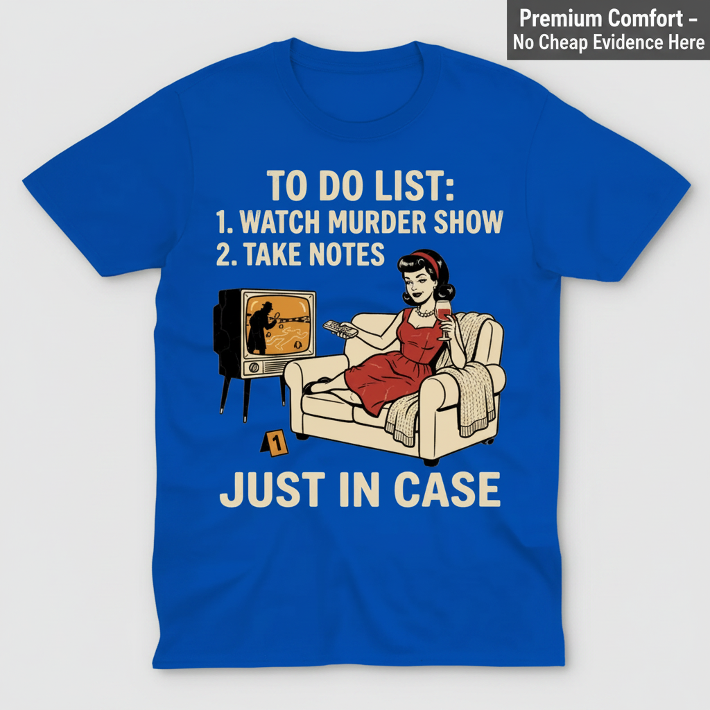 Just In Case Murder Show To-Do List T-Shirt_clean