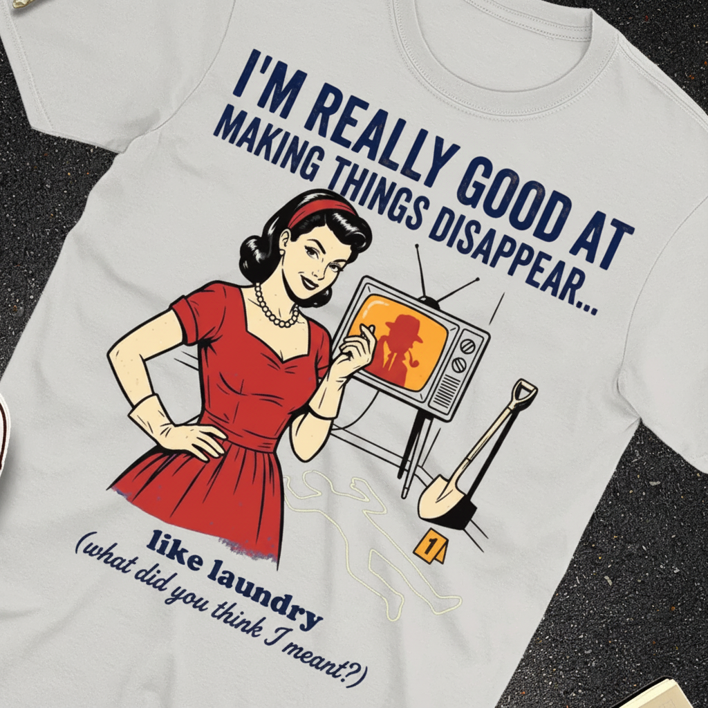Making Things Disappear Retro Humor T-Shirt_extreme_za
