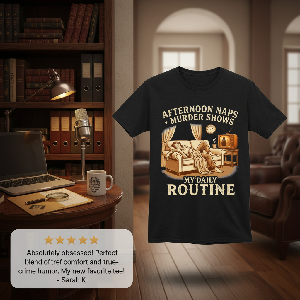 Afternoon Naps & Murder Shows Routine T-Shirt_review_5star