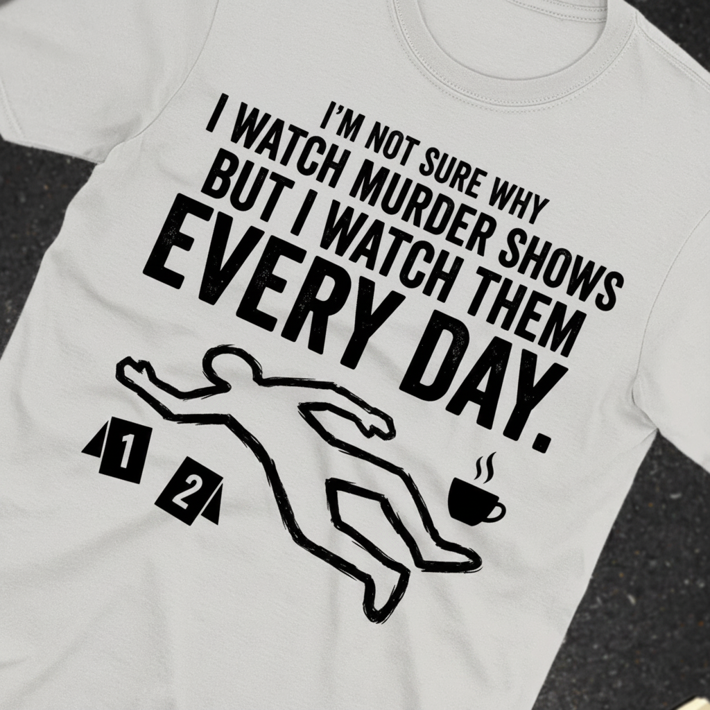 Murder Show Addict Every Day T-Shirt_extreme_za