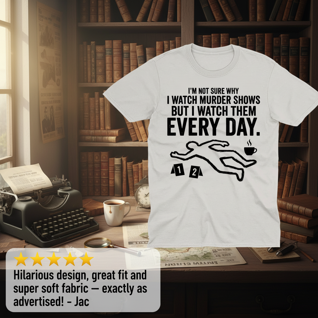 Murder Show Addict Every Day T-Shirt_review_5star