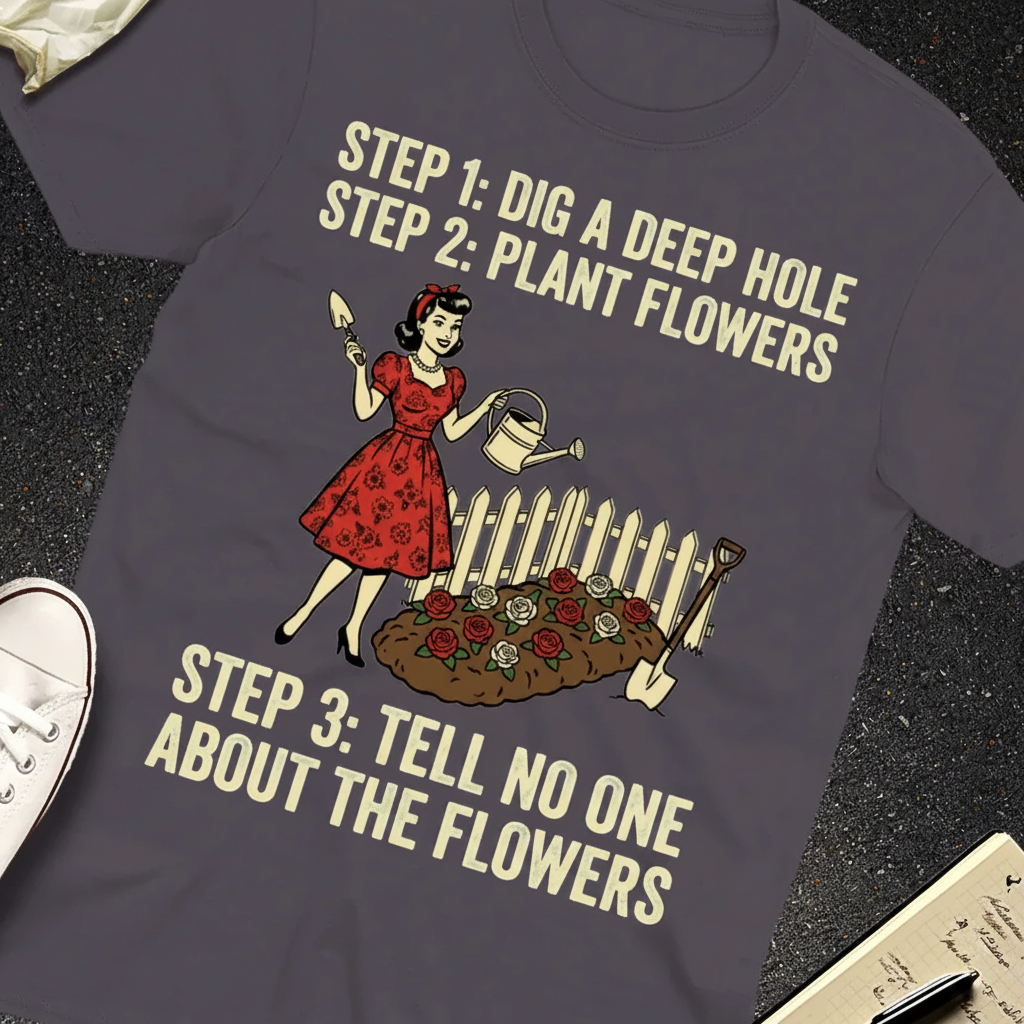 Tell No One About the Flowers T-Shirt_extreme_za