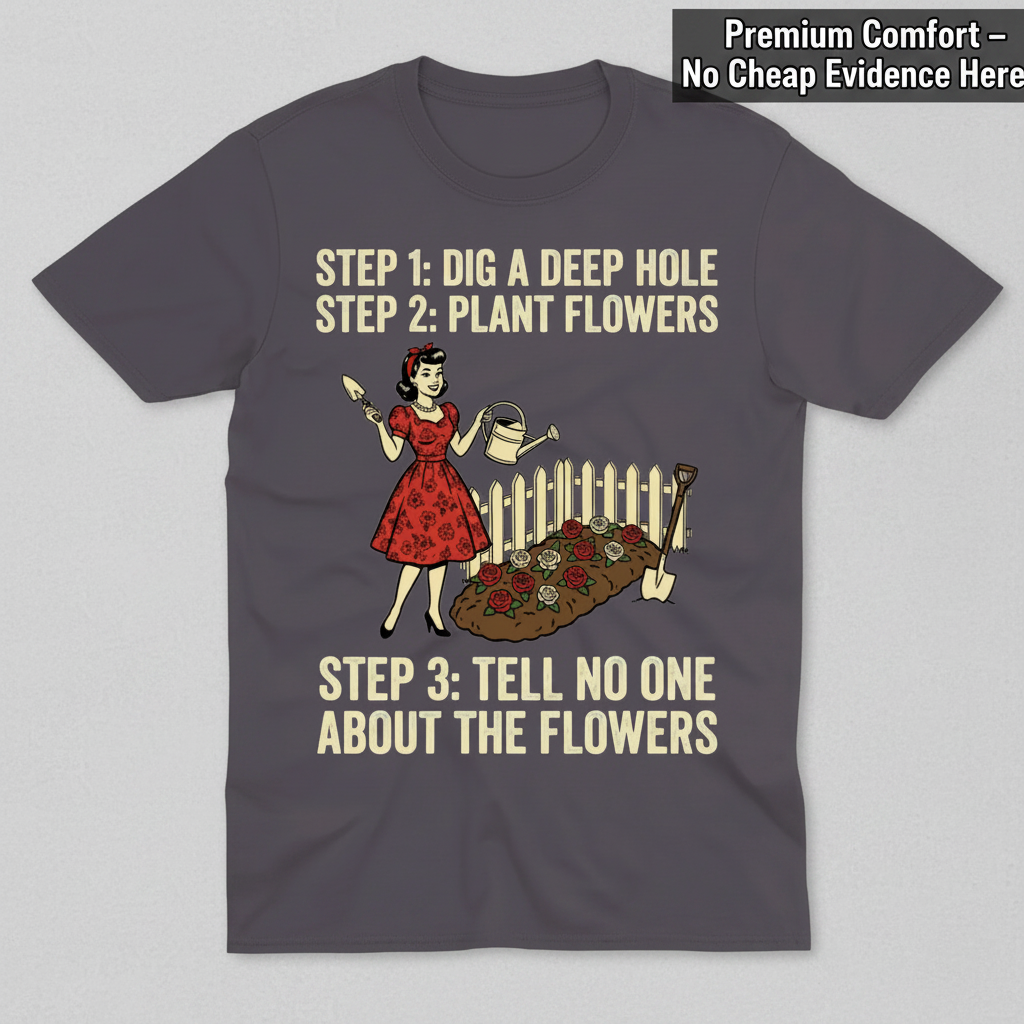 Tell No One About the Flowers T-Shirt_clean