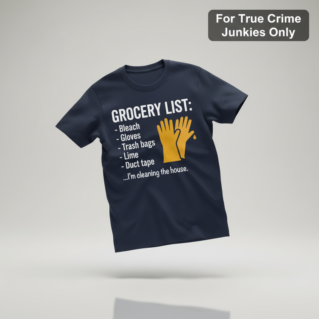 Grocery List Crime Humor T-Shirt_3d_float