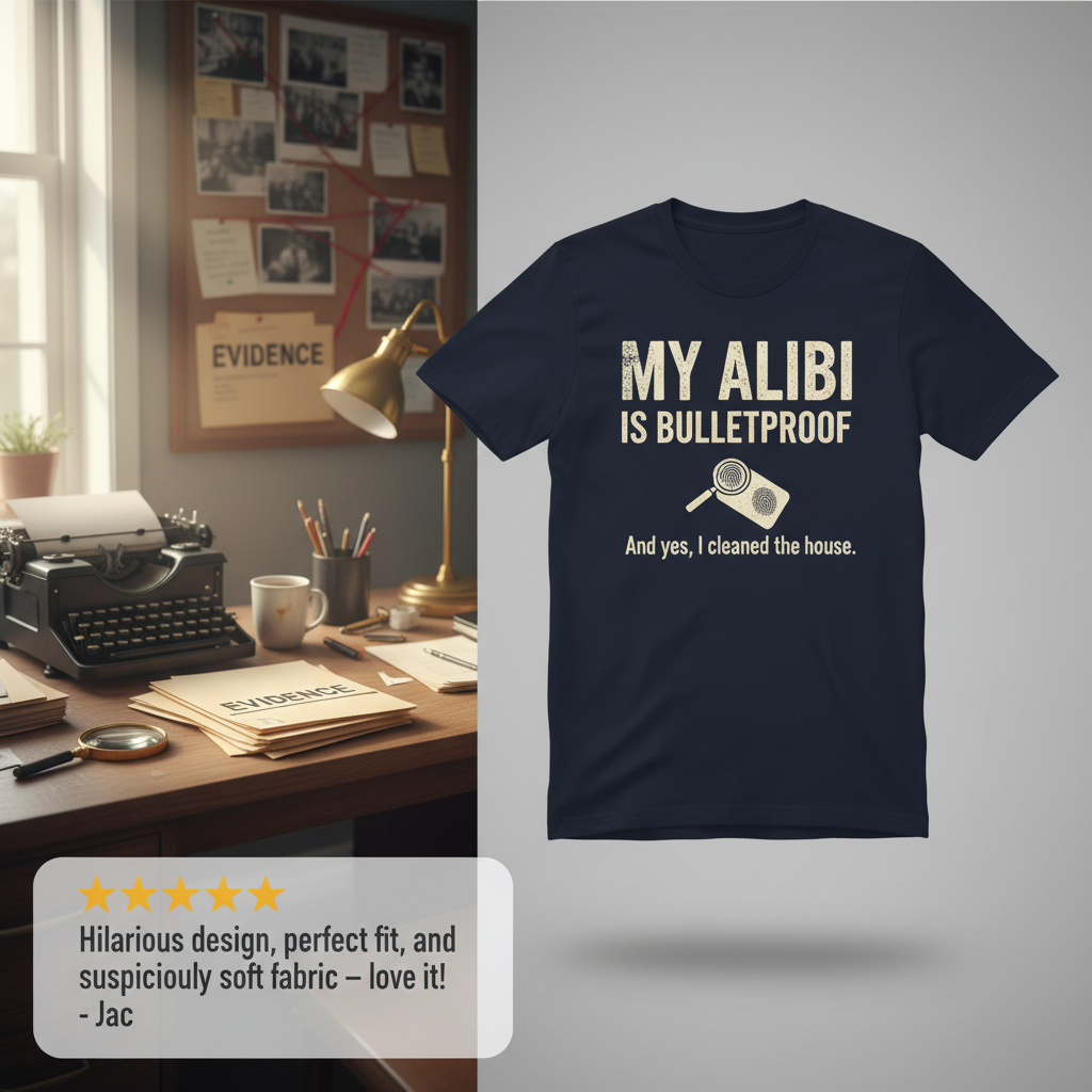 Grocery List Crime Humor T-Shirt_review_5star