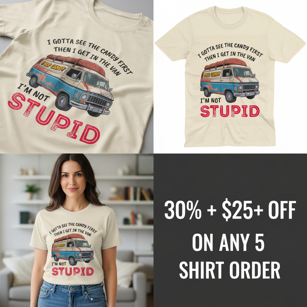 Not Stupid Candy Van T-Shirt_4_panel