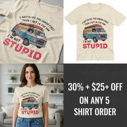 Not Stupid Candy Van T-Shirt_4_panel