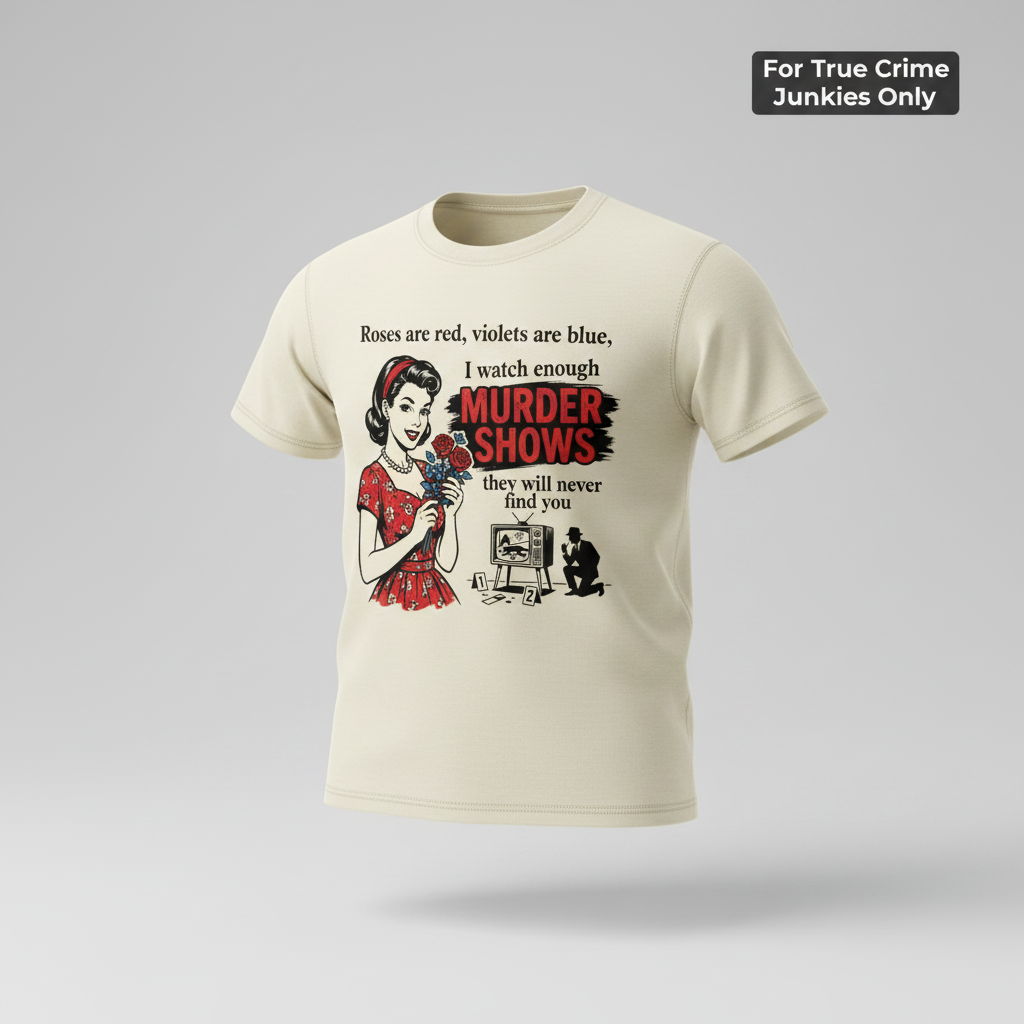Murder Shows & Roses T-Shirt_3d_float