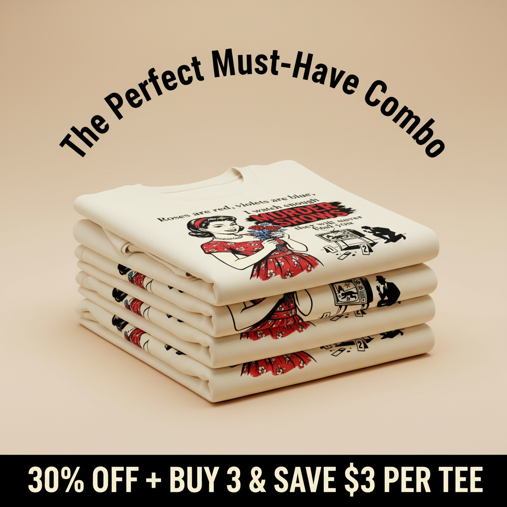 Murder Shows & Roses T-Shirt_stacked_promotion