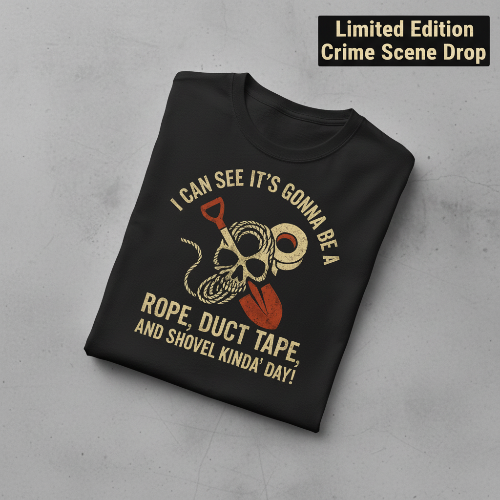 Rope, Duct Tape & Shovel T-Shirt_fold_tilt