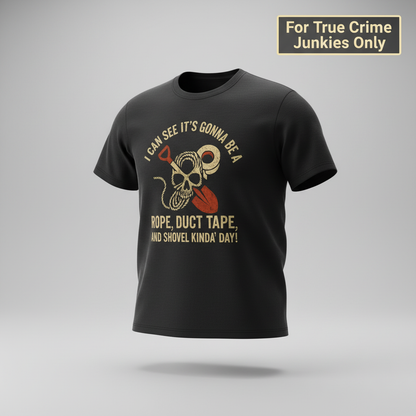 Rope, Duct Tape & Shovel T-Shirt_3d_float
