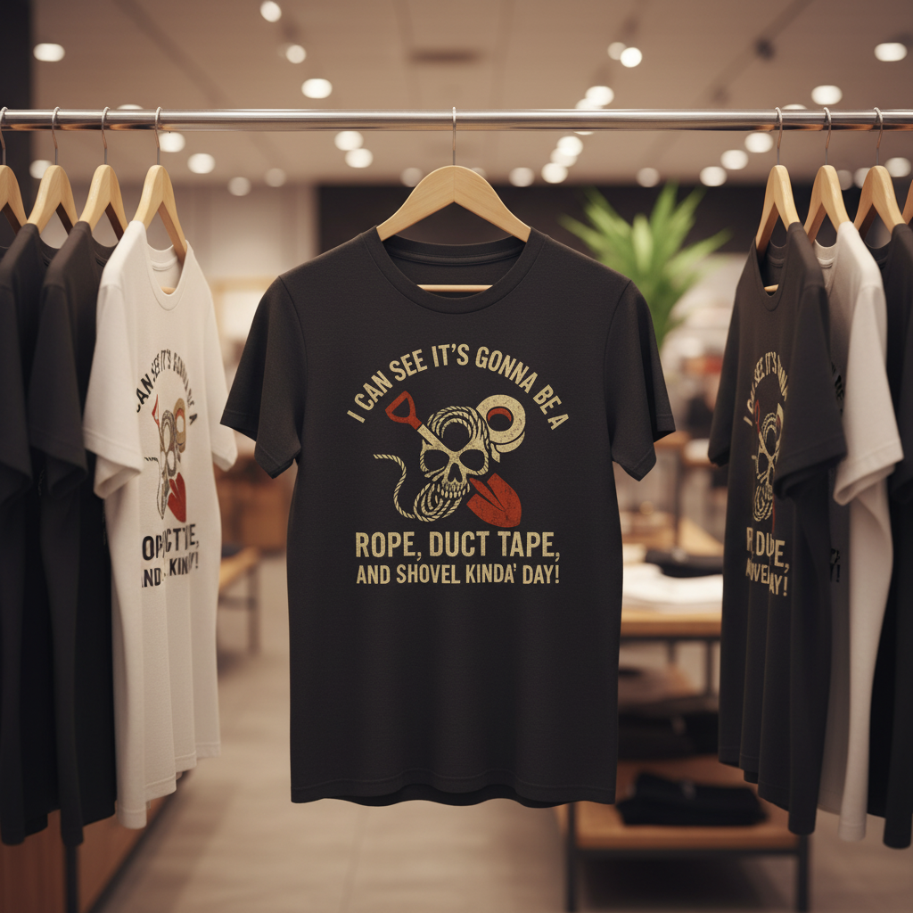 Rope, Duct Tape & Shovel T-Shirt_boutique_rack