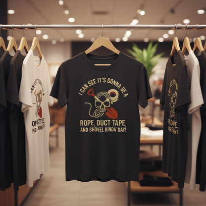 Rope, Duct Tape & Shovel T-Shirt_boutique_rack