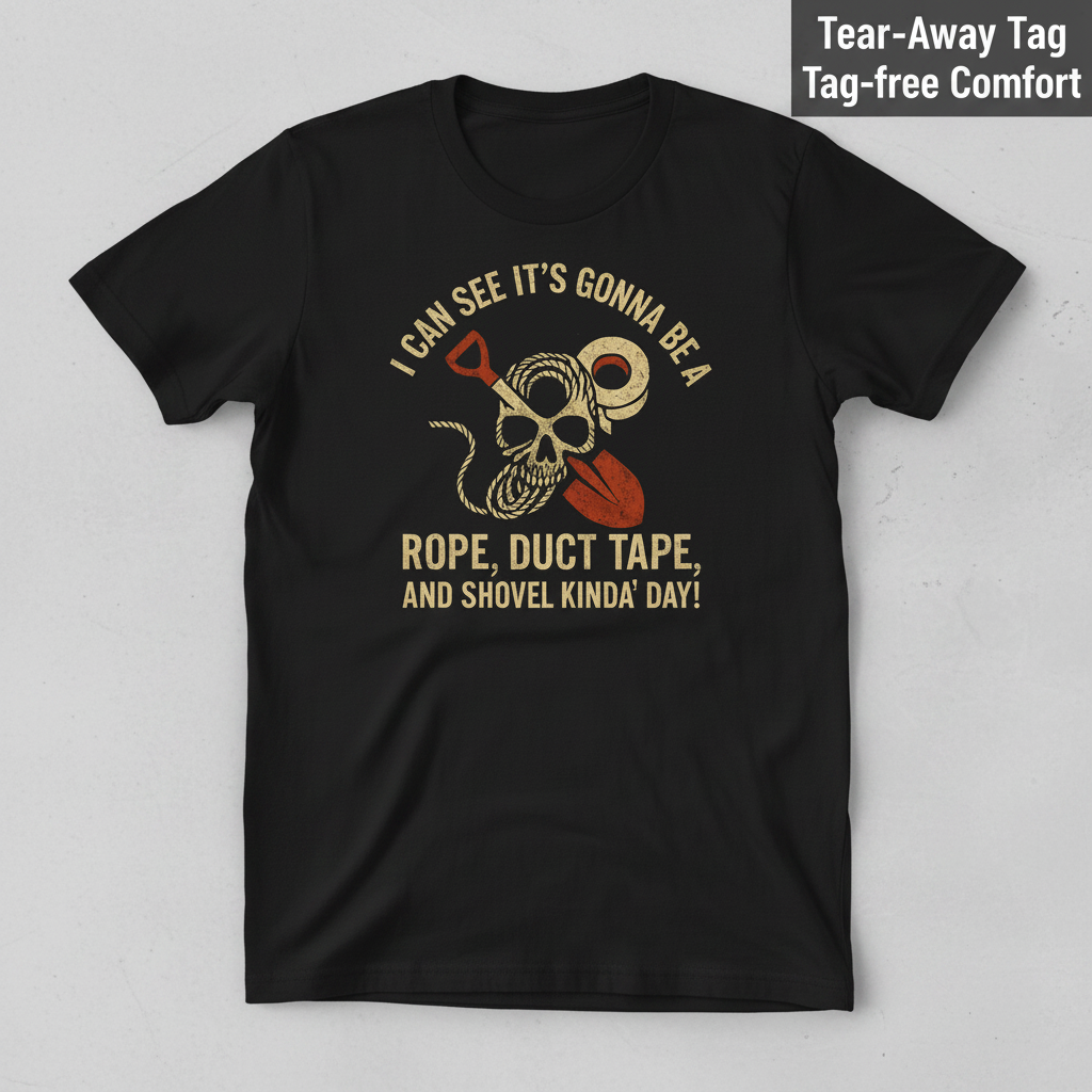 Rope, Duct Tape & Shovel T-Shirt_clean