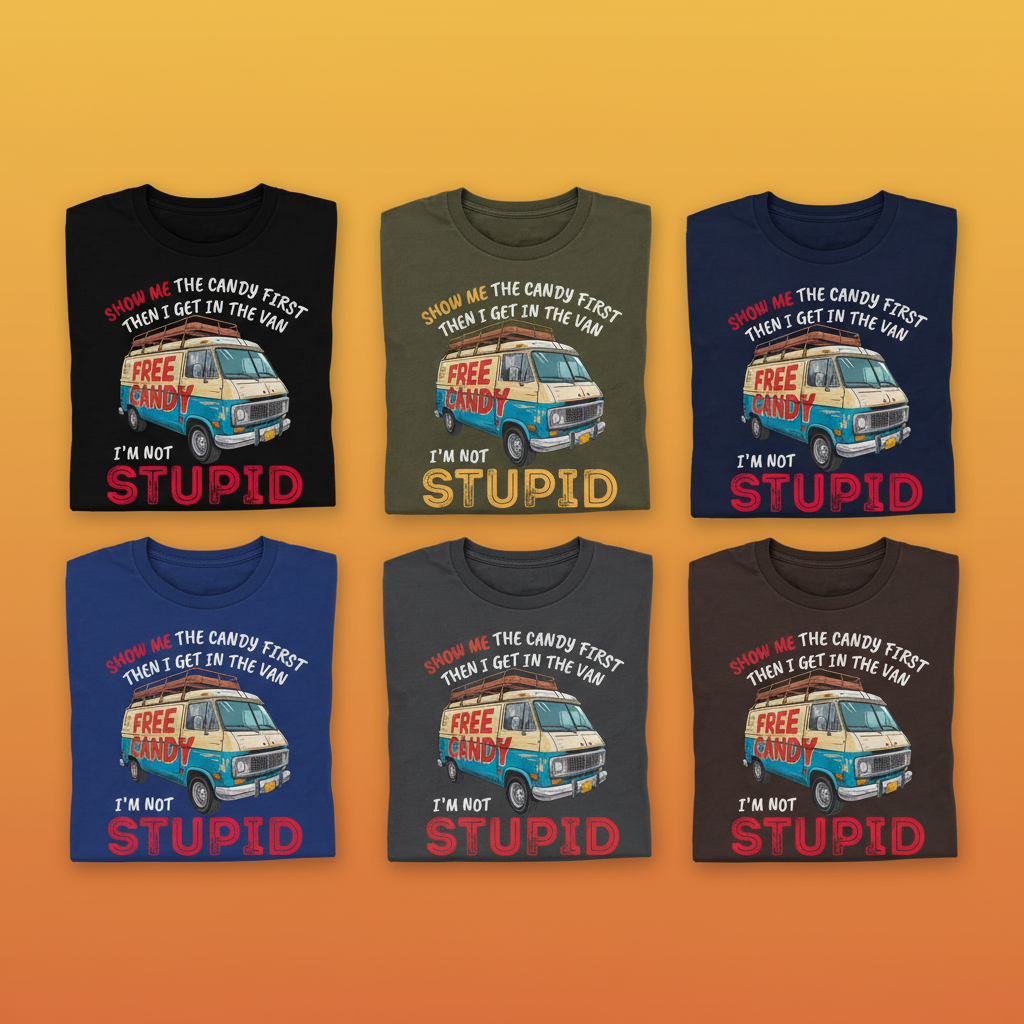 Show Me Stupid T-Shirt_6color_grid