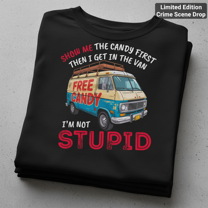 Show Me Stupid T-Shirt_stacked_flatlay