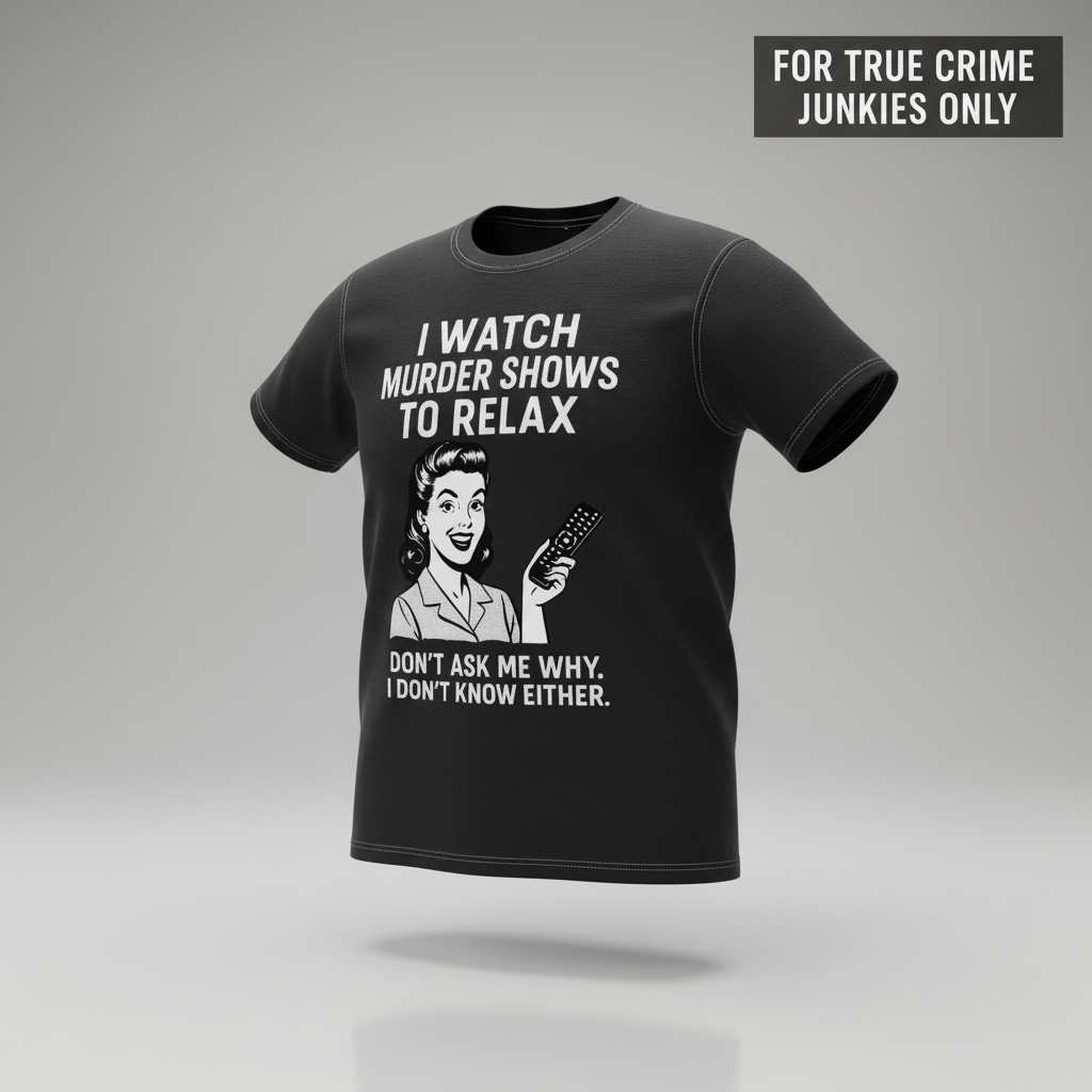 Murder Shows & Chill T-Shirt_3d_float