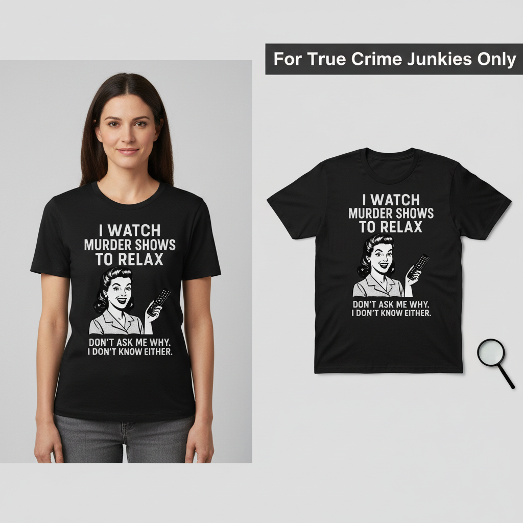 Murder Shows & Chill T-Shirt_model_flat