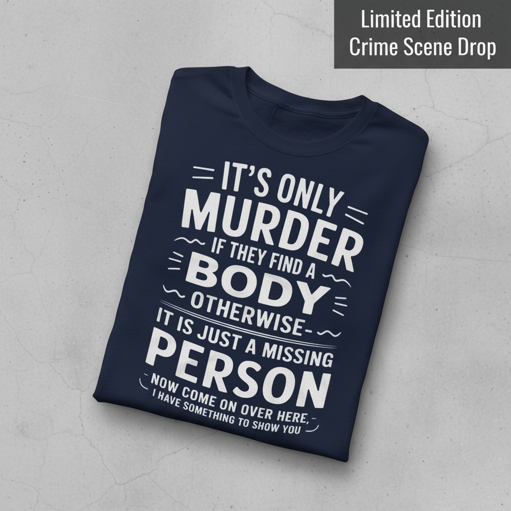 No Body No Crime T-Shirt_fold_tilt