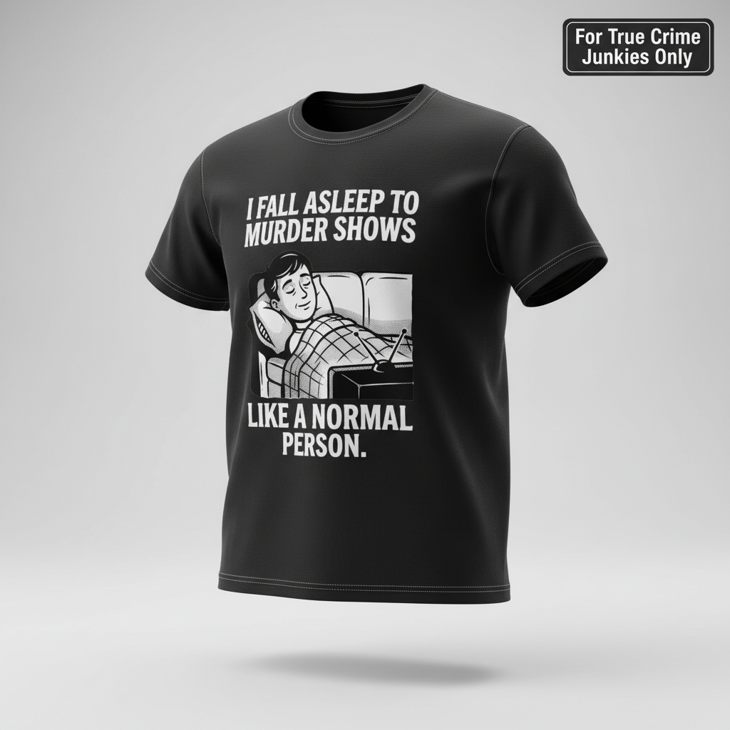 Murder Shows and Chill T-Shirt_3d_float