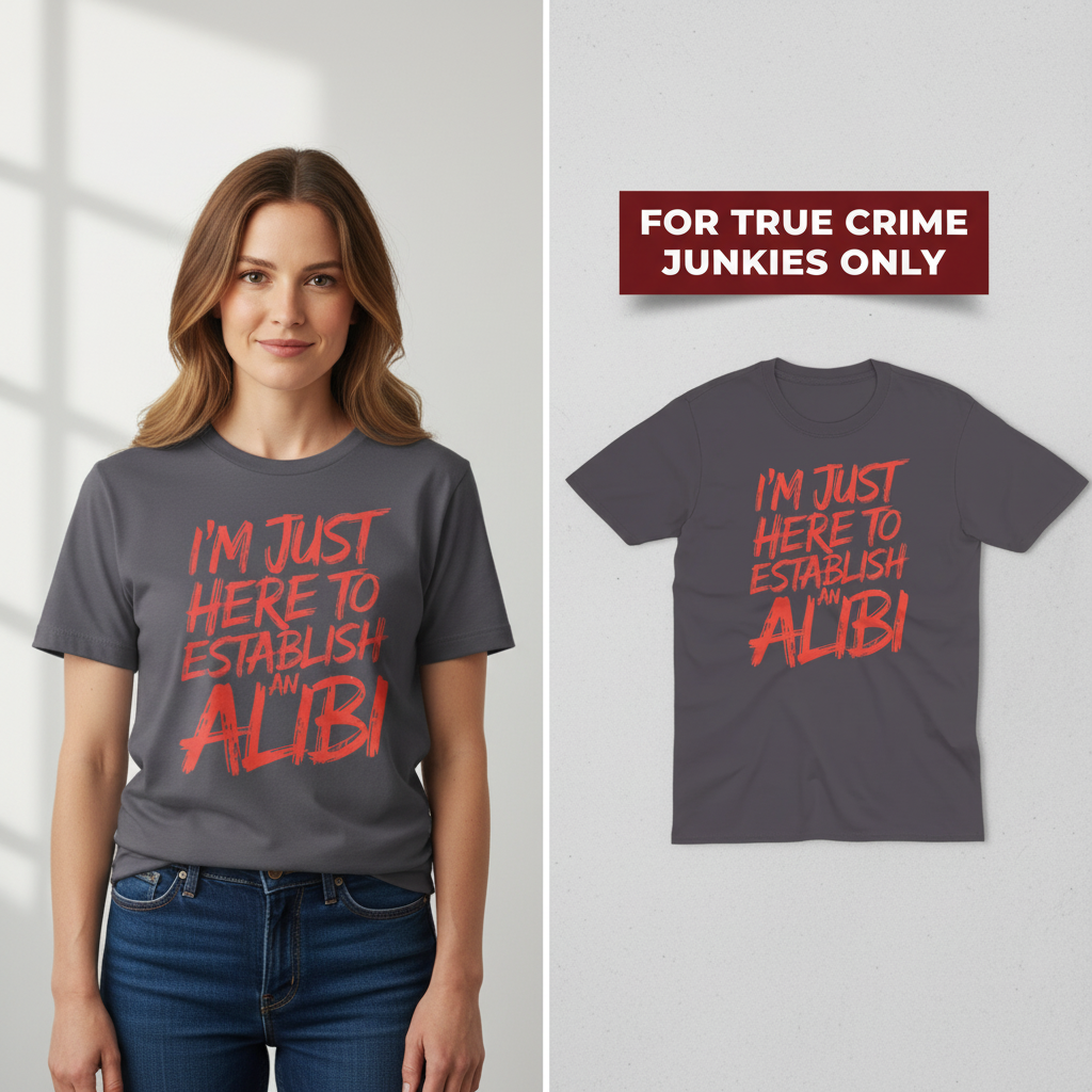Establish an Alibi T-Shirt_model_flat