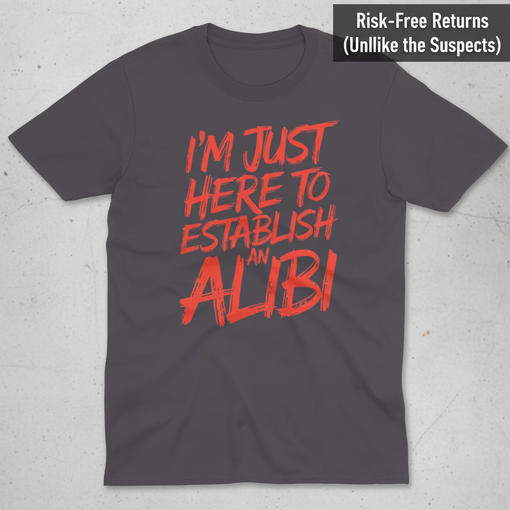 Establish an Alibi T-Shirt_clean