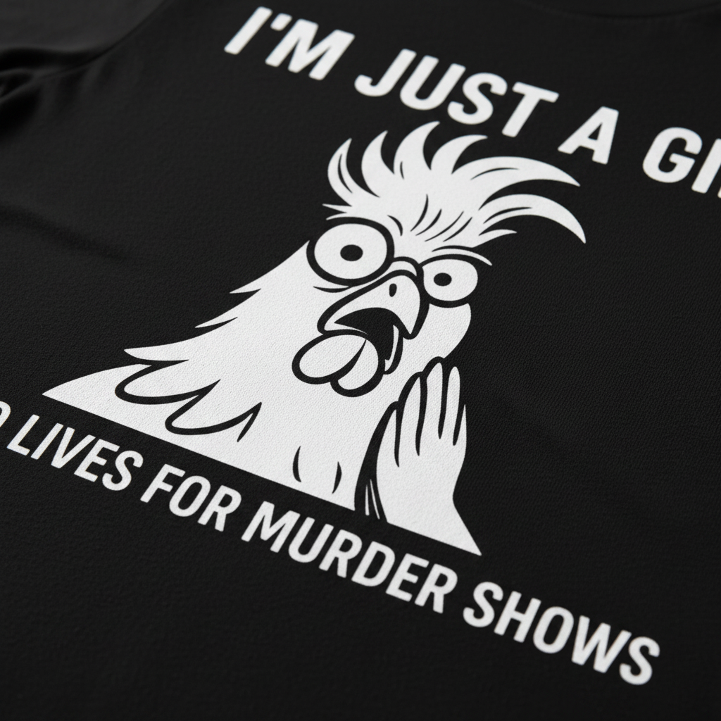 Just a Girl Who Loves Murder Shows T-Shirt__detail