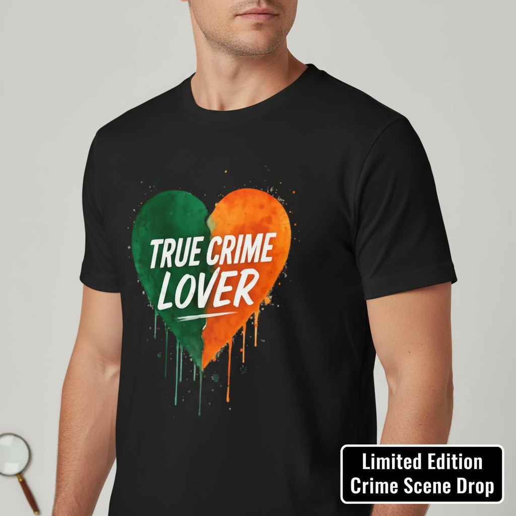 True Crime Lover Heart T-Shirt__space