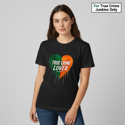 True Crime Lover Heart T-Shirt__hero