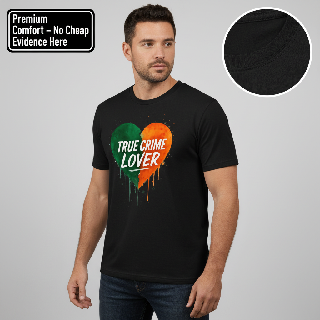 True Crime Lover Heart T-Shirt__benefit