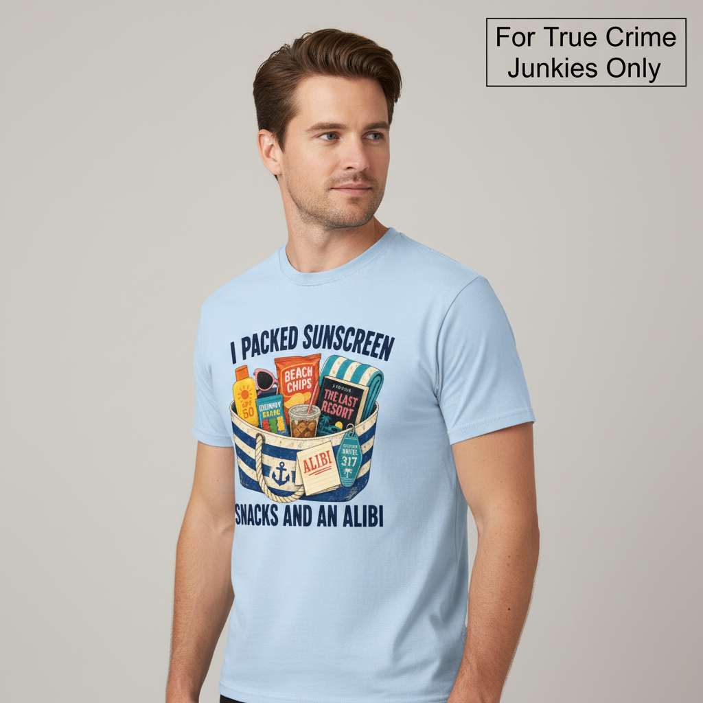 Packed Sunscreen Snacks and an Alibi T-Shirt__hero