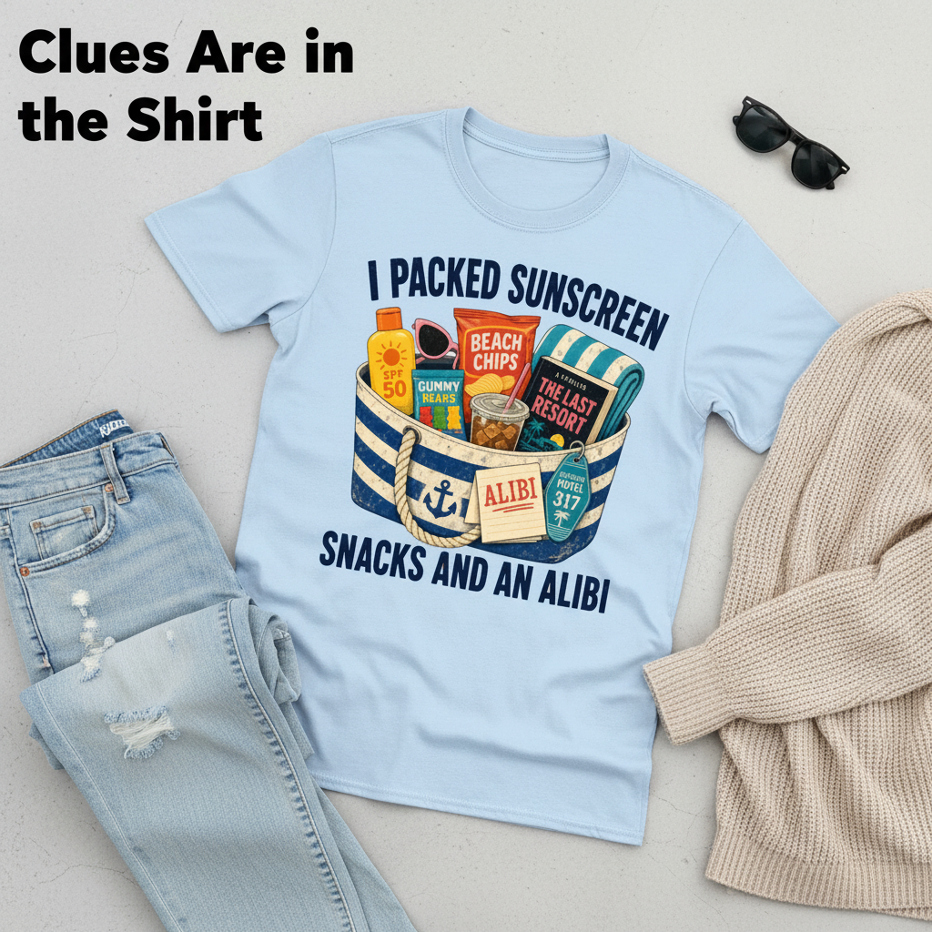 Packed Sunscreen Snacks and an Alibi T-Shirt__pair