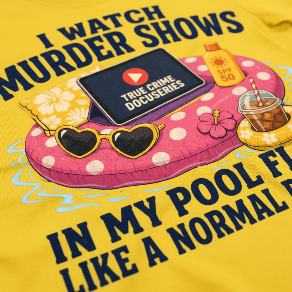 Murder Shows Pool Float T-Shirt__detail
