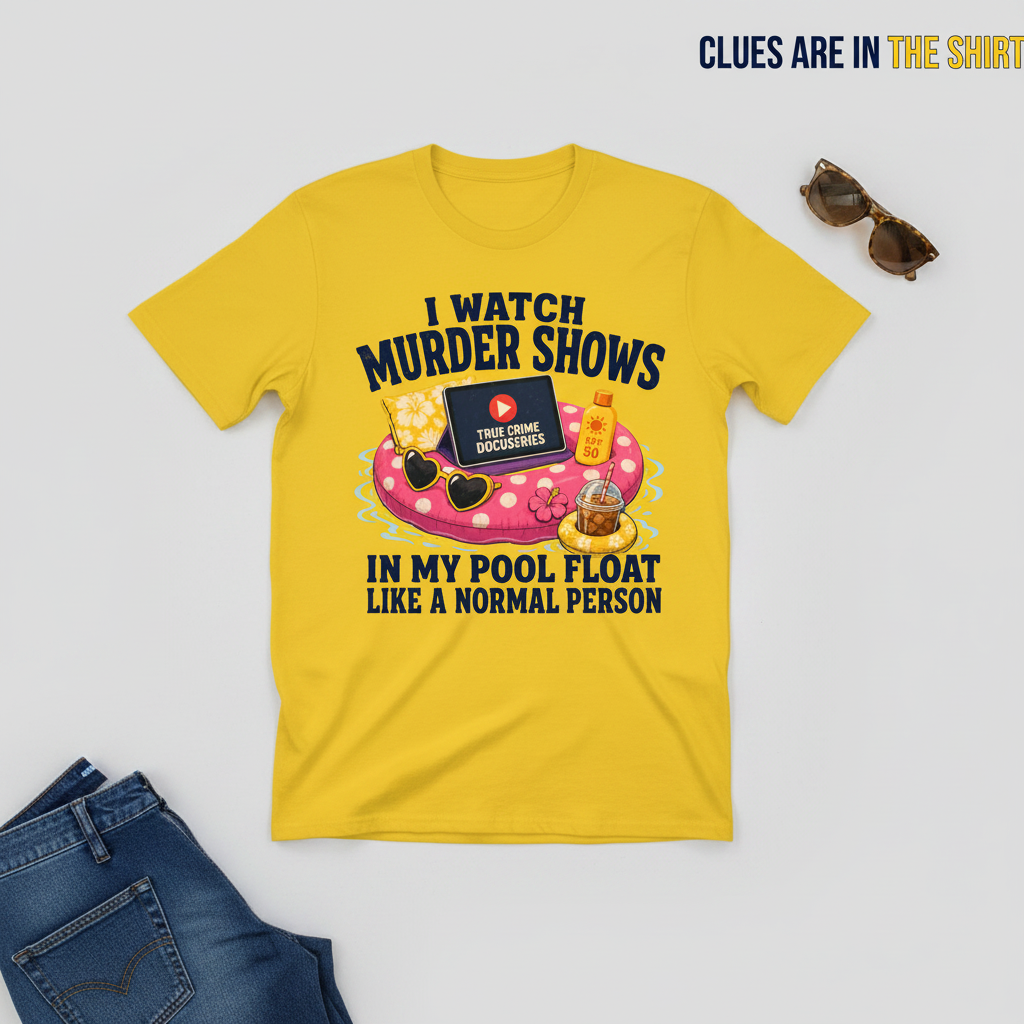 Murder Shows Pool Float T-Shirt__pair