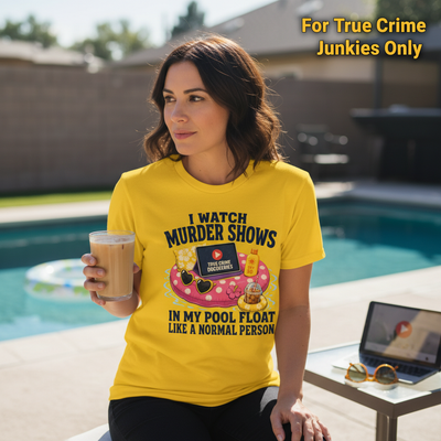 Murder Shows Pool Float T-Shirt__lifestyle