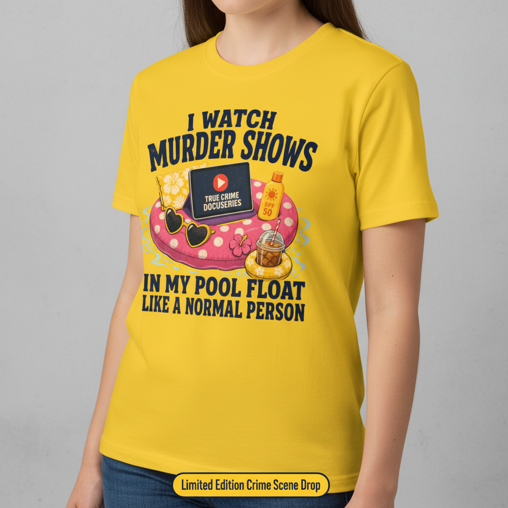 Murder Shows Pool Float T-Shirt__space
