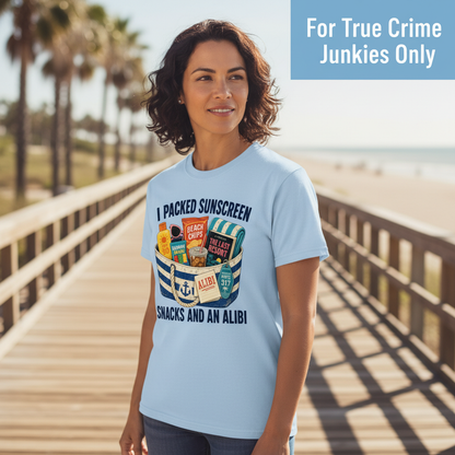 Packed Sunscreen Snacks and an Alibi T-Shirt__lifestyle