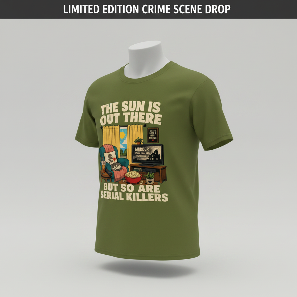 The Sun Is Out There But So Are Serial Killers T-Shirt__space