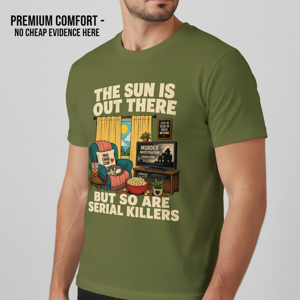 The Sun Is Out There But So Are Serial Killers T-Shirt__benefit