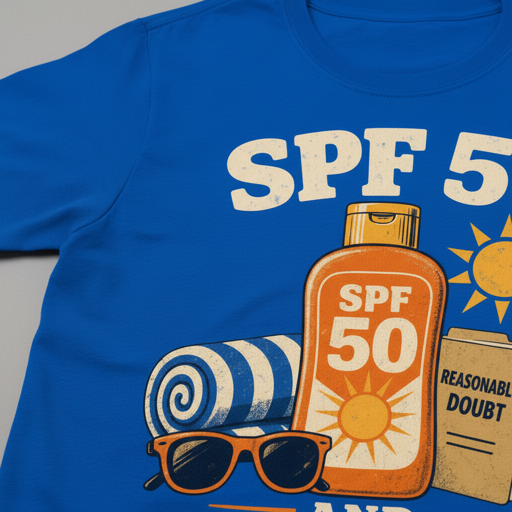 SPF 50 and Reasonable Doubt T-Shirt__detail