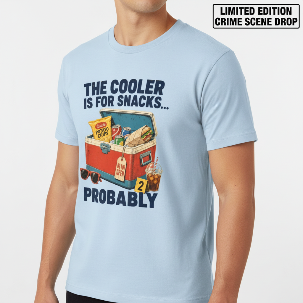 The Cooler Is For Snacks... Probably T-Shirt__benefit