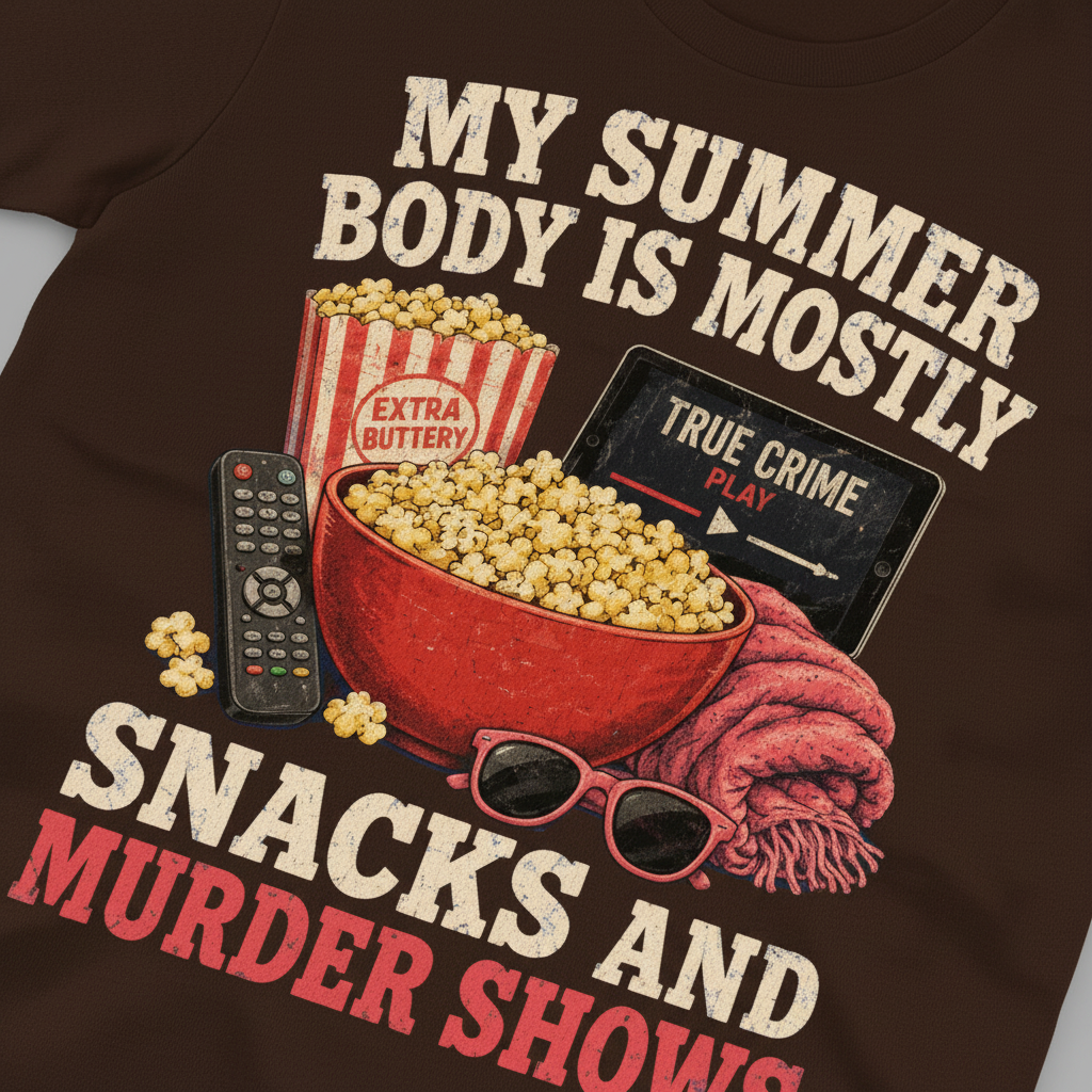 Snacks and Murder Shows T-Shirt__detail