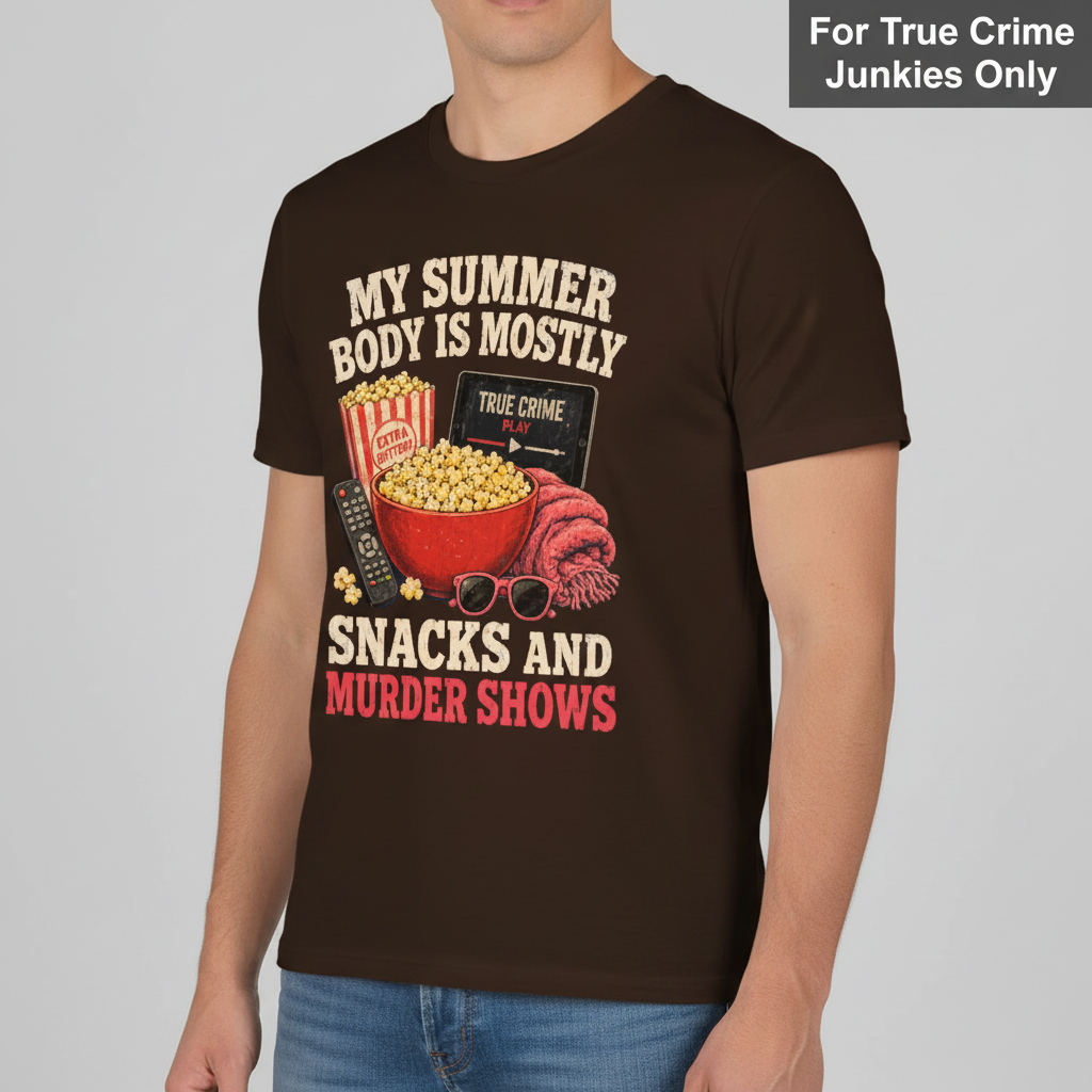 Snacks and Murder Shows T-Shirt__hero