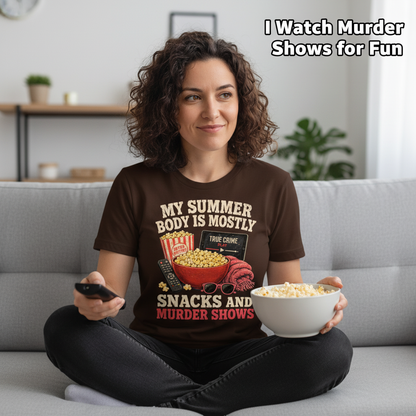 Snacks and Murder Shows T-Shirt__use