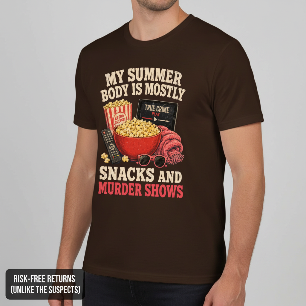 Snacks and Murder Shows T-Shirt__space