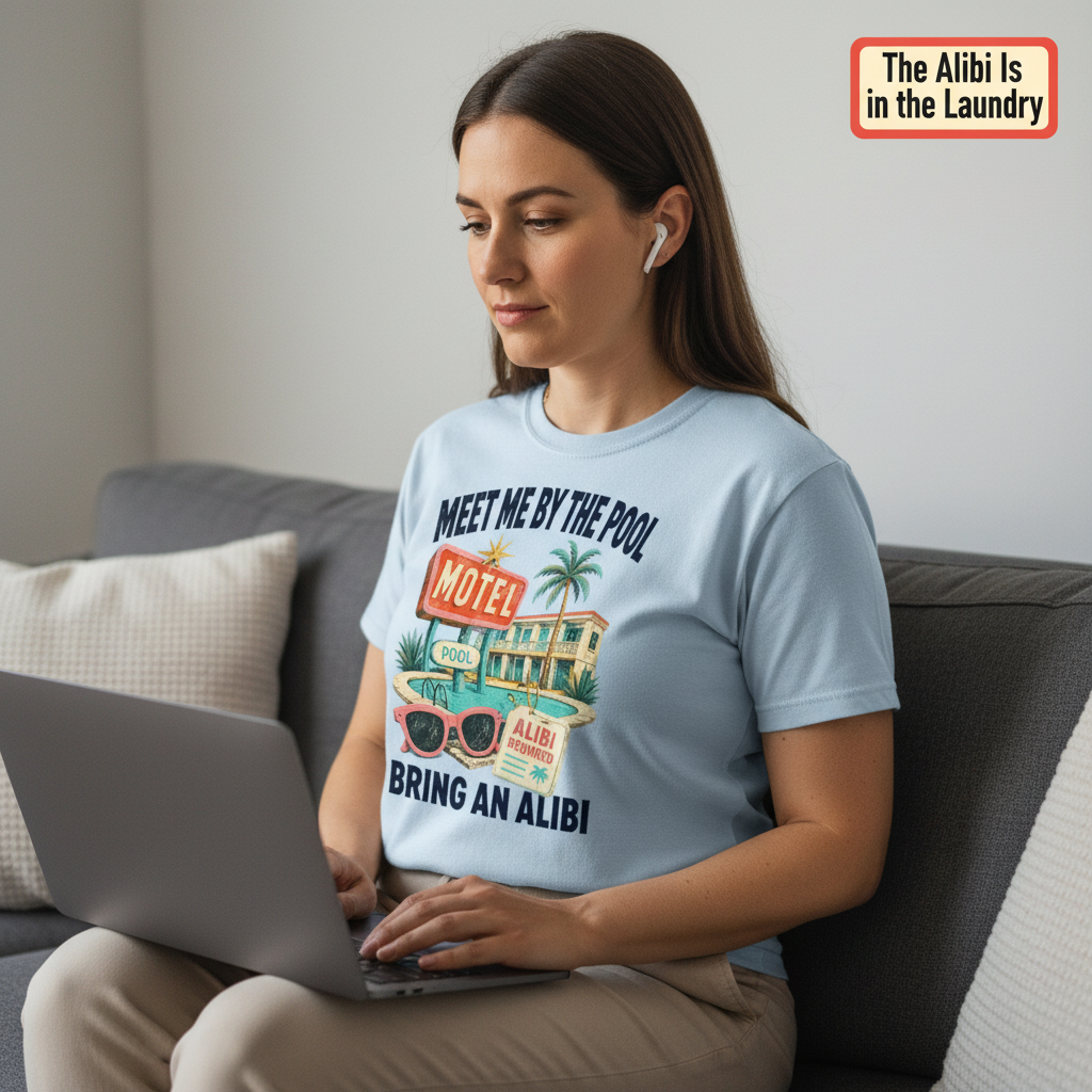 Meet Me by the Pool Alibi T-Shirt__use