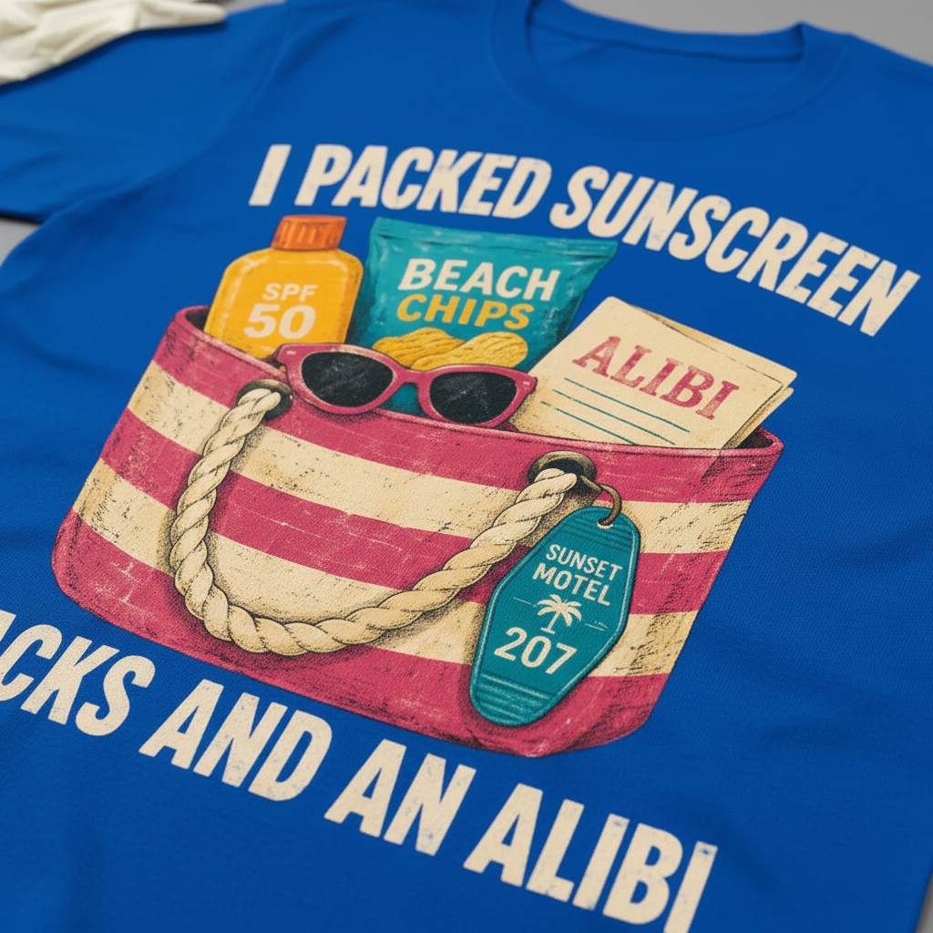 Sunscreen Snacks and an Alibi T-Shirt__detail
