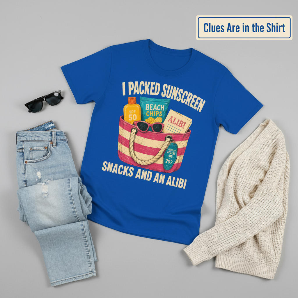Sunscreen Snacks and an Alibi T-Shirt__pair