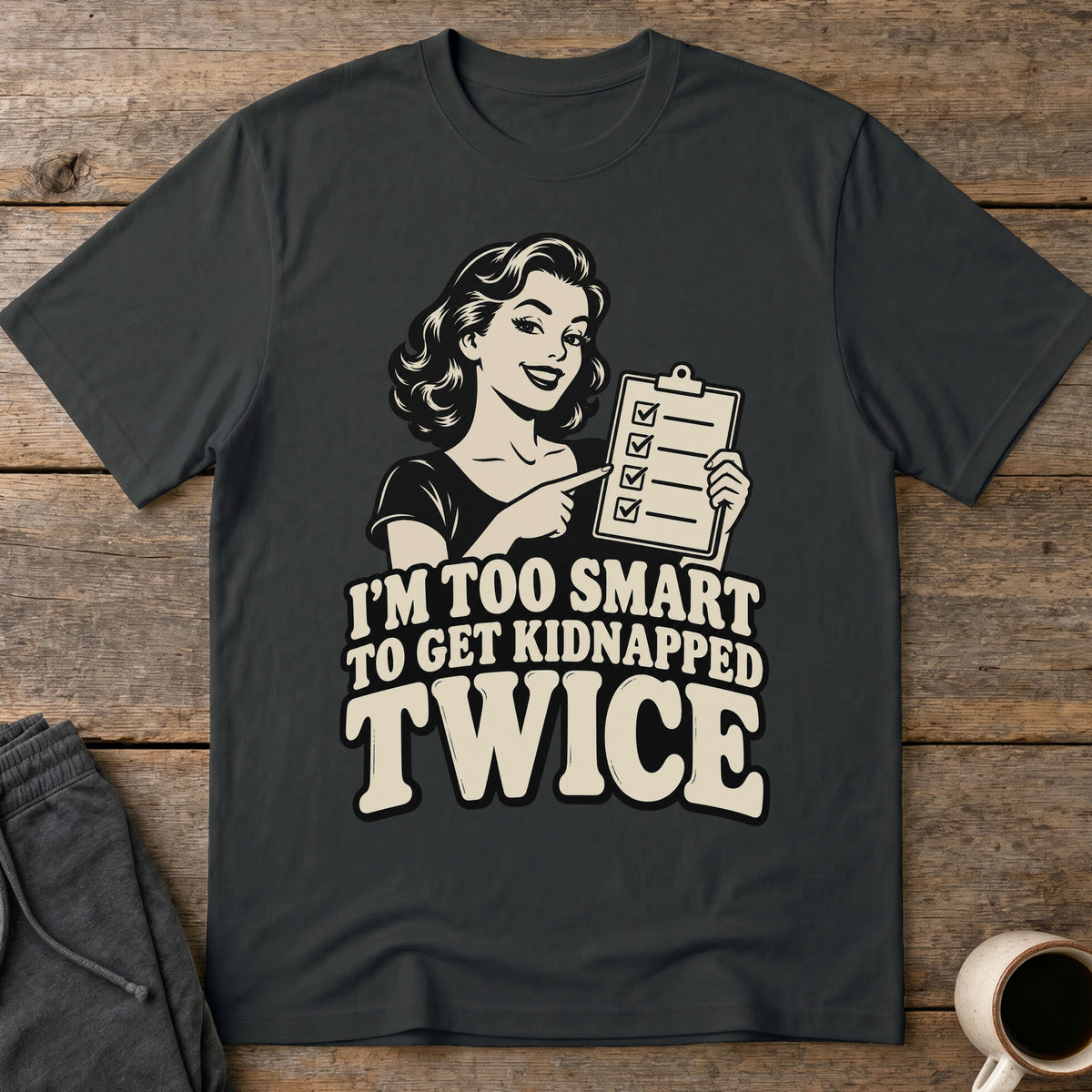 Too Smart T-Shirt — Black