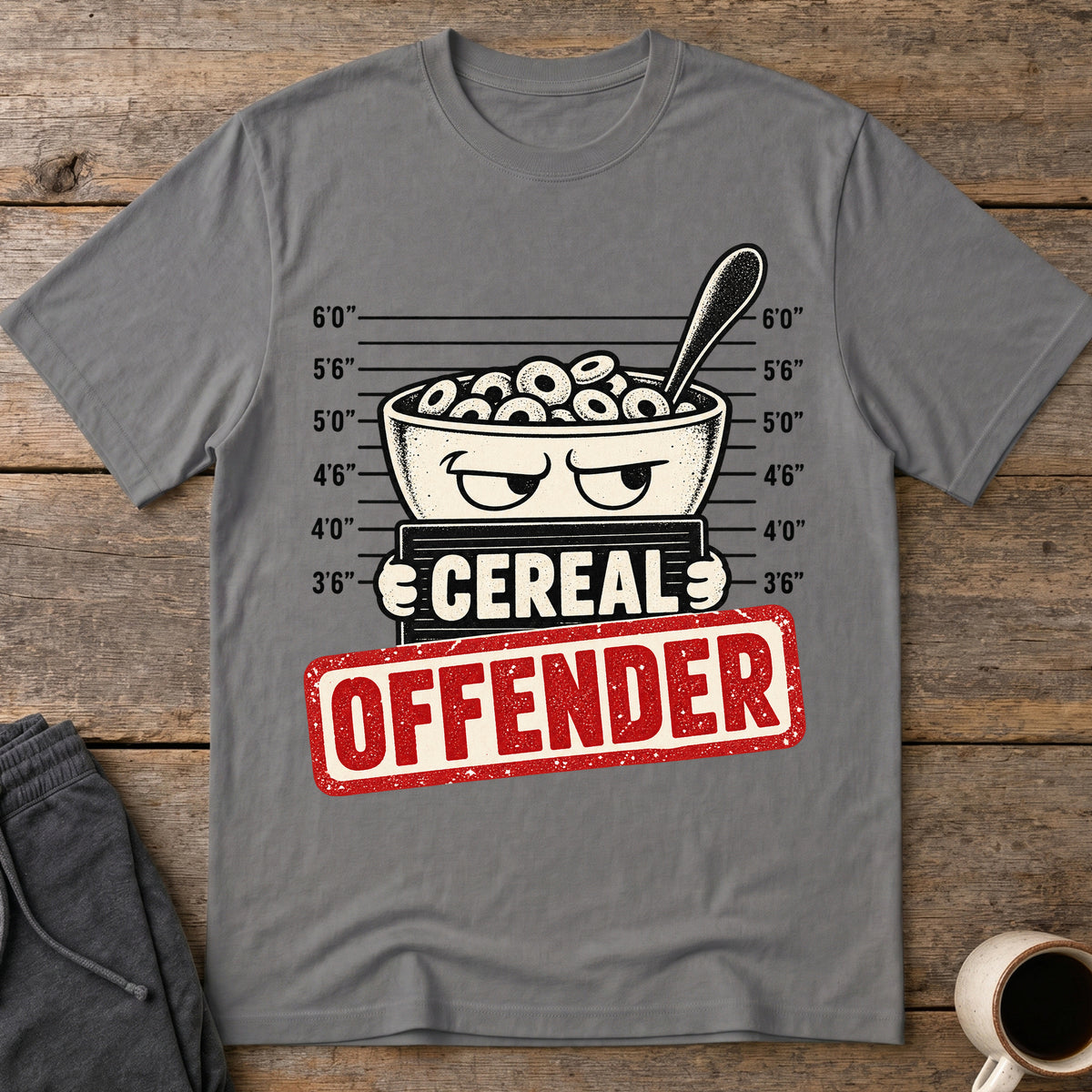 Cereal Offender T-Shirt — Charcoal